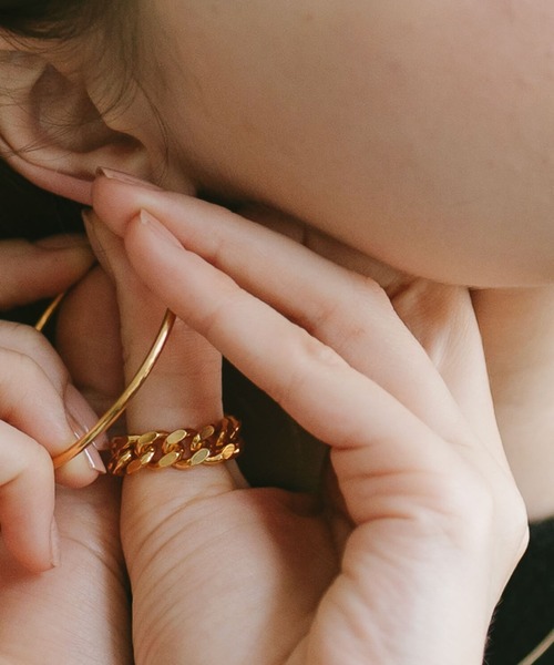 Ops.（オプス）の「シルバー925 リング チェーン 金属アレルギー対応【kavaleri カヴァレリ】（リング・レディース・イエローゴールド/シルバー・#15/#11/#9/#13）」の6枚目の写真