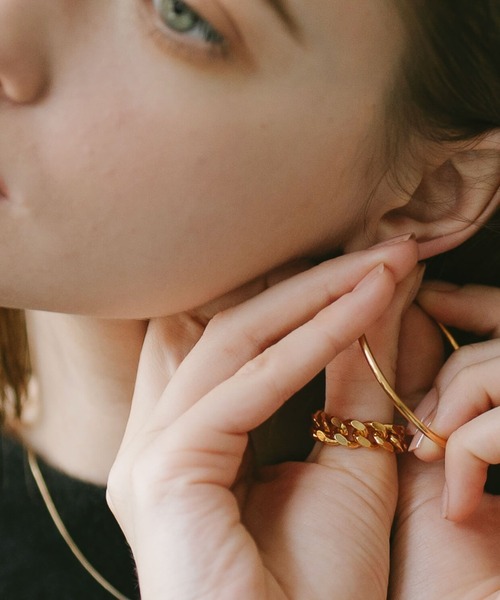 Ops.（オプス）の「シルバー925 リング チェーン 金属アレルギー対応【kavaleri カヴァレリ】（リング・レディース・イエローゴールド/シルバー・#15/#11/#9/#13）」の7枚目の写真