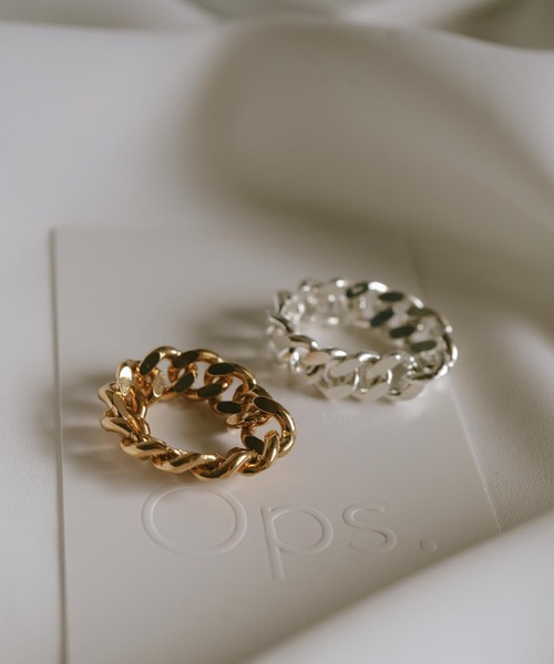 Ops.（オプス）の「シルバー925 リング チェーン 金属アレルギー対応【kavaleri カヴァレリ】（リング・レディース・イエローゴールド/シルバー・#15/#11/#9/#13）」の13枚目の写真