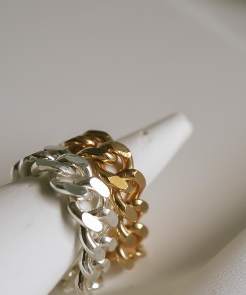 Ops.（オプス）の「シルバー925 リング チェーン 金属アレルギー対応【kavaleri カヴァレリ】（リング・レディース・イエローゴールド/シルバー・#15/#11/#9/#13）」の14枚目の写真