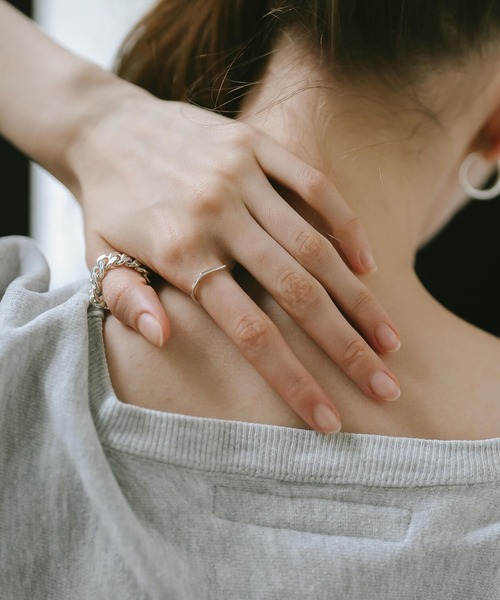 Ops.（オプス）の「シルバー925 リング チェーン 金属アレルギー対応【kavaleri カヴァレリ】（リング・レディース・イエローゴールド/シルバー・#15/#11/#9/#13）」の10枚目の写真