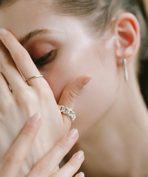 Ops.（オプス）の「シルバー925 リング チェーン 金属アレルギー対応【kavaleri カヴァレリ】（リング・レディース・イエローゴールド/シルバー・#15/#11/#9/#13）」の11枚目の写真