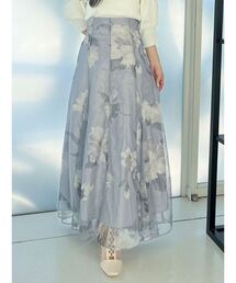 MERCURYDUO | チュールビッグフラワーフレアスカート(スカート)