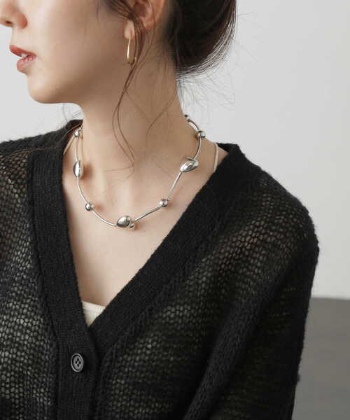 FREE'S MART（フリーズマート）の「ランダムハートチョーカー（ネックレス・レディース・シルバー・ﾌﾘ-）」の2枚目の写真
