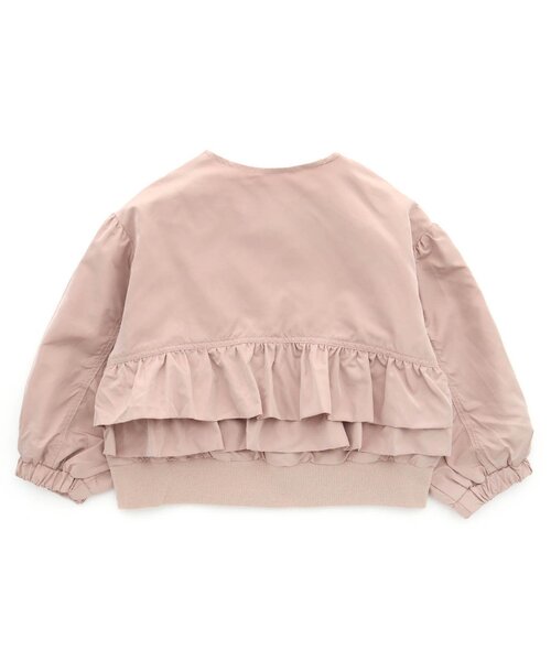 apres les cours（アプレレクール）の「【WEB限定】バックフリルデザインブルゾン（ブルゾン・キッズ・ベビーピンク/レンガ/ネイビー・140/130/90/110/80/100/120）」の4枚目の写真