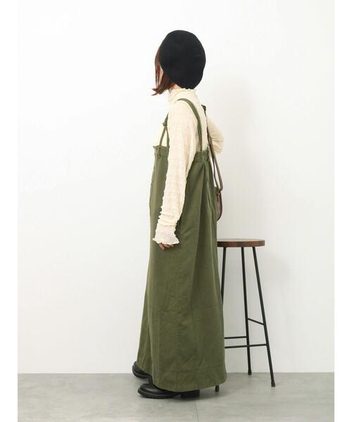 ehka sopo(エヘカソポ)の「シャーリングシアーメロートップス(Tシャツ/カットソー・レディース・キナリ/ブラック/ブルー・F)」の21枚目の写真