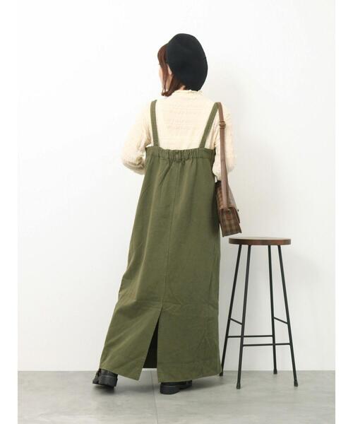 ehka sopo(エヘカソポ)の「シャーリングシアーメロートップス(Tシャツ/カットソー・レディース・キナリ/ブラック/ブルー・F)」の22枚目の写真