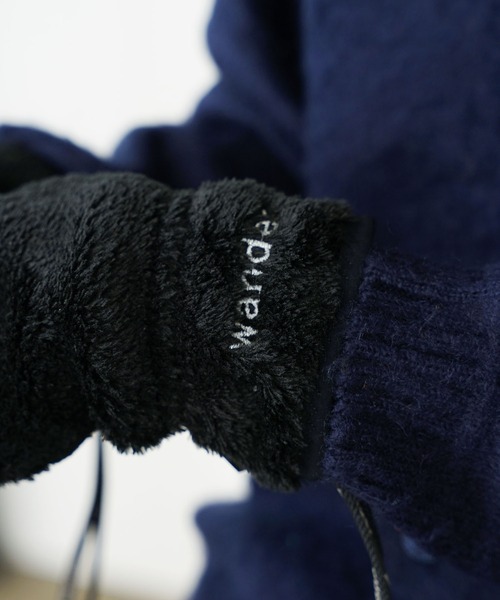 and wander（アンドワンダー）の「and wander/アンドワンダー high loft fleece glove グローブ（手袋・メンズ・グレー/ブラック・S/M）」の9枚目の写真