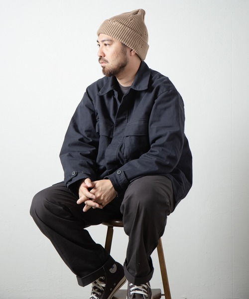 RACAL（ラカル）の「Ripped Cotton Knit Watch / ダメージ加工風編み柄ニットワッチ（ニットキャップ/ビーニー・メンズ・ブラック/ベージュ/ピンク/ブルー/グレー/アイボリー・FREE）」の19枚目の写真