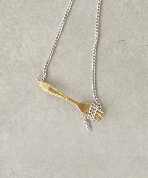 aquvii(アクビ)の「アクビ pasta necklace(ネックレス・レディース・シルバー・フリー)」の5枚目の写真