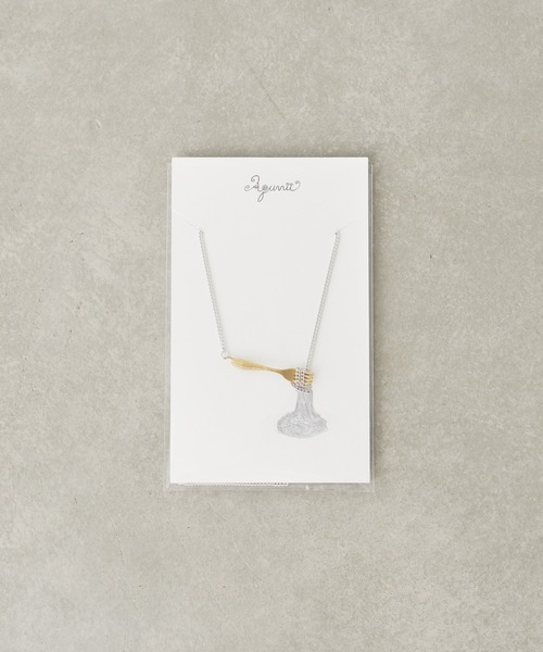 aquvii(アクビ)の「アクビ pasta necklace(ネックレス・レディース・シルバー・フリー)」の7枚目の写真