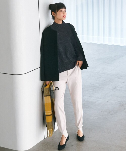 UNFILO(アンフィーロ)の「【裏起毛】beauty warm 最愛 ジョグパン(その他パンツ・レディース・ネイビー系/ブラック系/アイボリー系・XX-LARGE/XXXL/X-LARGE/XLT)」の3枚目の写真