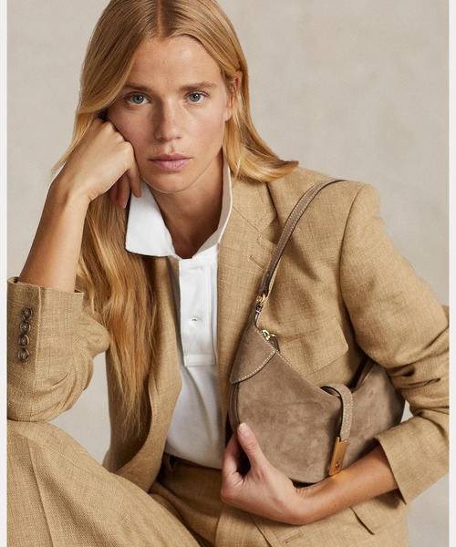POLO RALPH LAUREN(ポロ ラルフ ローレン)の「Polo ID スエード ミニ ショルダー バッグ(ショルダーバッグ・レディース・ブラウン・ONE)」の10枚目の写真