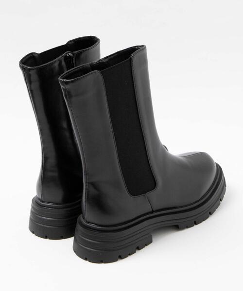 WEGO(ウィゴー)の「WEGO/ZIP付きサイドゴアブーツ(ブーツ・レディース・ブラック・LARGE/MEDIUM)」の11枚目の写真