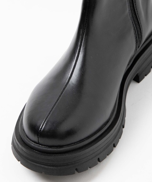 WEGO(ウィゴー)の「WEGO/ZIP付きサイドゴアブーツ(ブーツ・レディース・ブラック・LARGE/MEDIUM)」の7枚目の写真