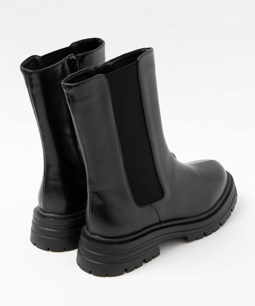 WEGO(ウィゴー)の「WEGO/ZIP付きサイドゴアブーツ(ブーツ・レディース・ブラック・LARGE/MEDIUM)」の3枚目の写真
