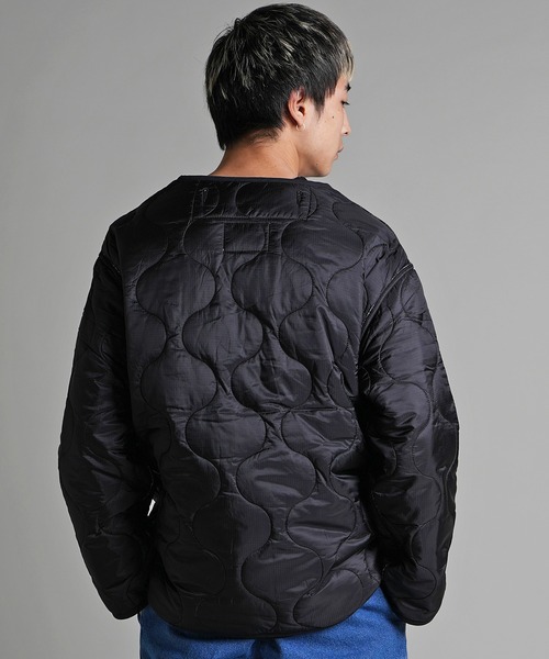 HOUSTON(ヒューストン)の「HOUSTON-LINER CUSTOM CHINA JACKET(ナイロンジャケット・メンズ・ブラック/カーキ・L/XL)」の9枚目の写真