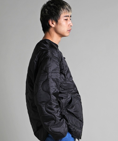 HOUSTON(ヒューストン)の「HOUSTON-LINER CUSTOM CHINA JACKET(ナイロンジャケット・メンズ・ブラック/カーキ・L/XL)」の10枚目の写真