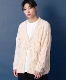 NULL（ヌル）の「【NULL】透かし編みニット カーディガン（カーディガン/ボレロ）」