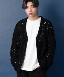 NULL（ヌル）の「【NULL】透かし編みニット カーディガン（カーディガン/ボレロ）」