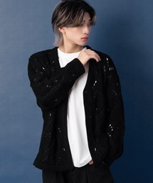 NULL（ヌル）の「【NULL】透かし編みニット カーディガン（カーディガン/ボレロ）」