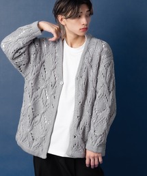 NULL（ヌル）の「【NULL】透かし編みニット カーディガン（カーディガン/ボレロ）」