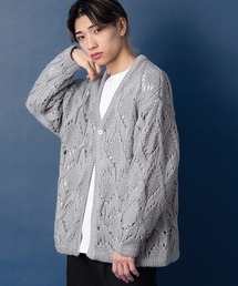NULL（ヌル）の「【NULL】透かし編みニット カーディガン（カーディガン/ボレロ）」
