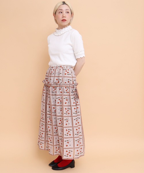 peu pres（プープレ）の「さくらんぼオパール　スカート（スカート・レディース・ピンク/ベージュ・FREE）」の13枚目の写真