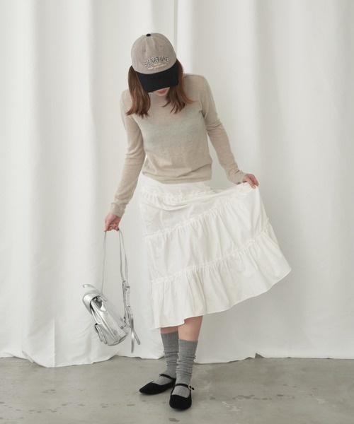 GIUNON(ジウノン)の「couduroy cap / コーデュロイキャップ(キャップ・レディース・ベージュ/グレー・FREE)」の7枚目の写真