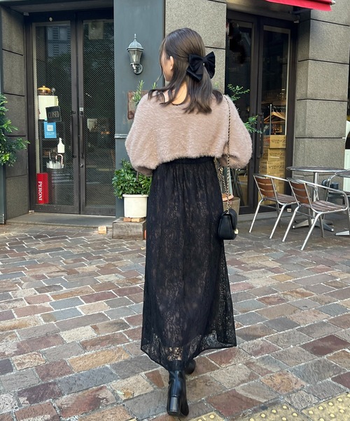 6周年記念アイテム】ふわふわニット＋レースキャミワンピース