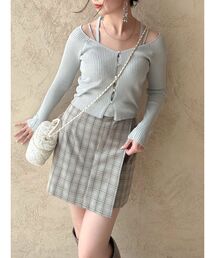 dazzlin | 【セットアップ対応】レイヤーハイウエストミニスカート(スカート)