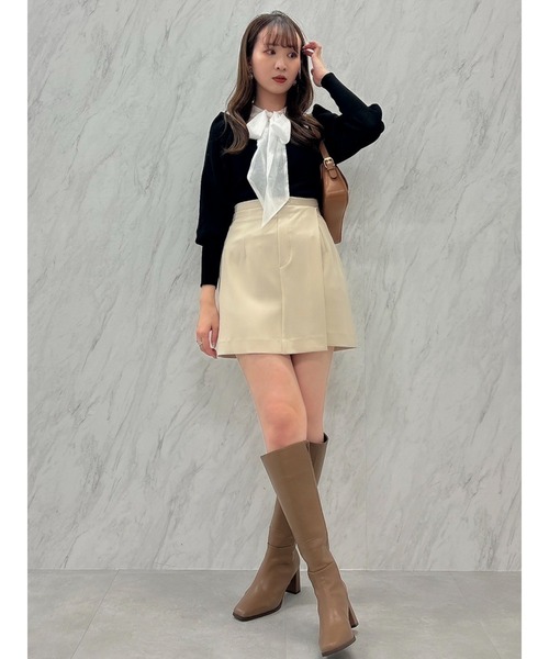 dazzlin（ダズリン）の「【セットアップ対応】レイヤーハイウエストミニスカート（スカート・レディース・アイボリー/グレー/その他1/ピンク・SMALL/MEDIUM）」の19枚目の写真