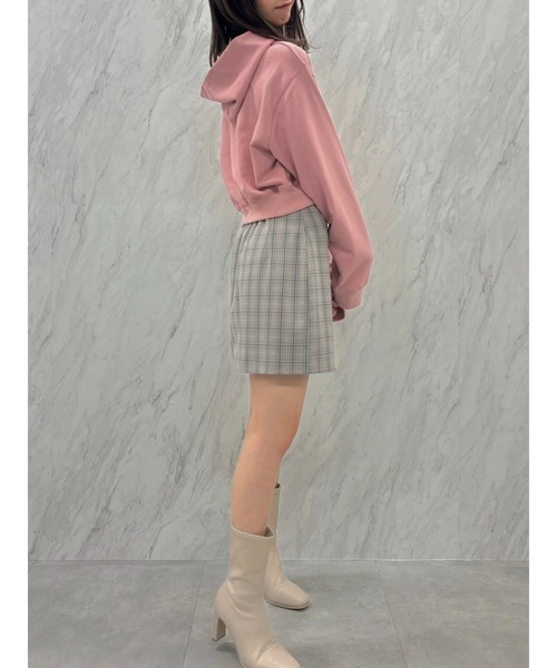 dazzlin（ダズリン）の「【セットアップ対応】レイヤーハイウエストミニスカート（スカート・レディース・アイボリー/グレー/その他1/ピンク・SMALL/MEDIUM）」の18枚目の写真