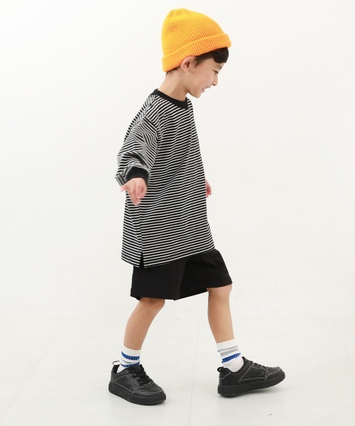 devirock（デビロック）の「綿100% お洗濯してもよれにくい ビッグシルエット 袖リブ ボーダー 長袖Tシャツ（Tシャツ/カットソー・キッズ・その他3/その他5/その他4/その他1/その他2/その他6/その他7/その他9/その他8/その他10/その他11/その他15/その他14/その他13/その他12/その他18/その他17/その他16/その他19・100cm/80ｃｍ/110cm/120cm/150cm/140cm/90cm/160cm/130cm）」の20枚目の写真