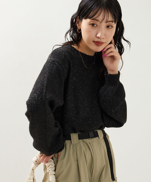 グリッターニットクルーネックプルオーバー グリッターニット クルーネックプルオーバー｜トゥモローランド