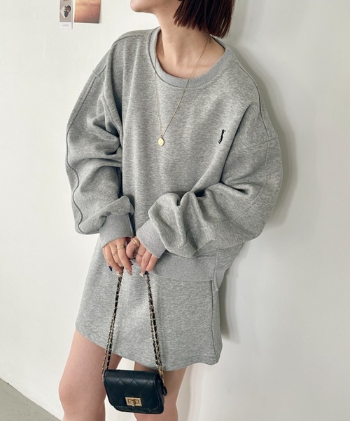 CLEA（クレア）の「【2点SET】スウェットミニスカートセットアップ（セットアップ・レディース・ブラック/グレー・FREE）」の22枚目の写真