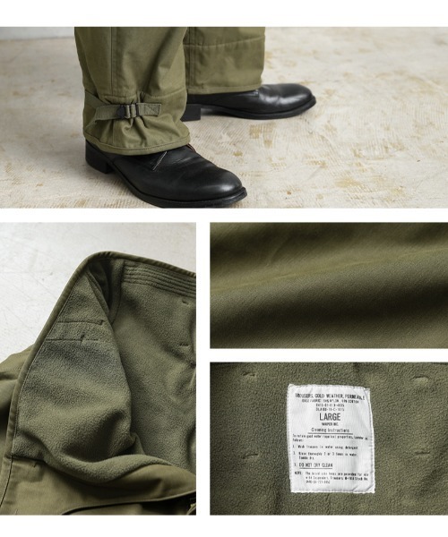 WAIPER.inc(ワイパーインク)の「米軍 U.S.NAVY コールドウェザー A-2 デッキパンツ WAIPER.inc ワイパーインク【WP124】(その他パンツ・メンズ・オリーブ/ブラック・S/M/L/XL/XXL)」の16枚目の写真