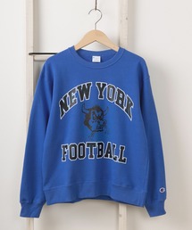 Champion（チャンピオン）の「【Champion/チャンピオン】NEW YORK FOOTBALL ロゴプリント キッズ クルーネックスウェットシャツ/裏毛長袖スウェット/【150ｃｍ-160ｃｍ】（スウェット・キッズ）」