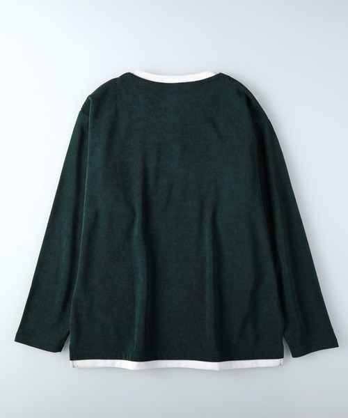 Right-on(ライトオン)の「カットコールキーネックロンT(Tシャツ/カットソー・メンズ・ダークグリーン/グレー/ホワイト/ネイビー・L/M/XL)」の7枚目の写真