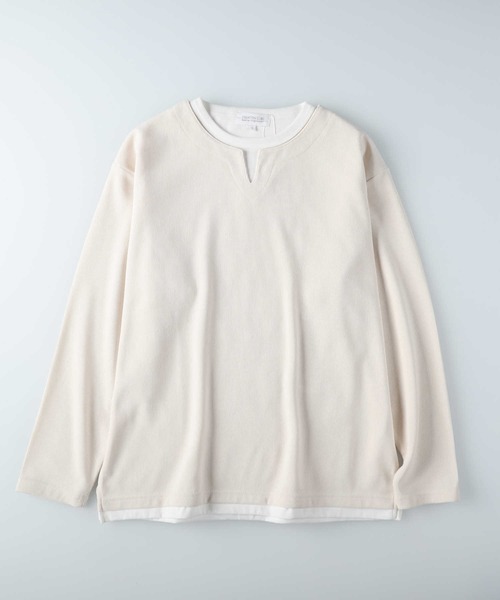 Right-on(ライトオン)の「カットコールキーネックロンT(Tシャツ/カットソー・メンズ・ダークグリーン/グレー/ホワイト/ネイビー・L/M/XL)」の20枚目の写真