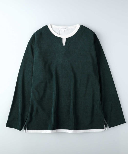 Right-on(ライトオン)の「カットコールキーネックロンT(Tシャツ/カットソー・メンズ・ダークグリーン/グレー/ホワイト/ネイビー・L/M/XL)」の22枚目の写真