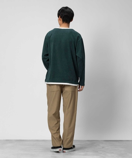 Right-on(ライトオン)の「カットコールキーネックロンT(Tシャツ/カットソー・メンズ・ダークグリーン/グレー/ホワイト/ネイビー・L/M/XL)」の11枚目の写真