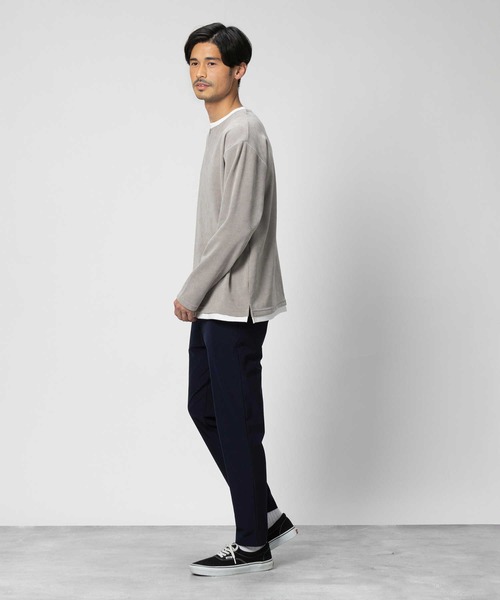 Right-on(ライトオン)の「カットコールキーネックロンT(Tシャツ/カットソー・メンズ・ダークグリーン/グレー/ホワイト/ネイビー・L/M/XL)」の16枚目の写真