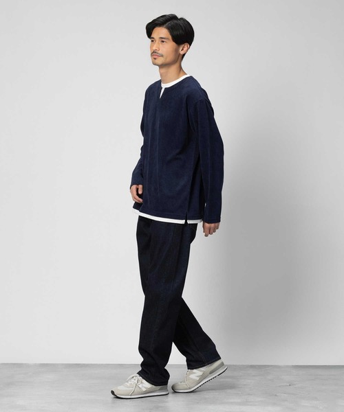 Right-on(ライトオン)の「カットコールキーネックロンT(Tシャツ/カットソー・メンズ・ダークグリーン/グレー/ホワイト/ネイビー・L/M/XL)」の19枚目の写真