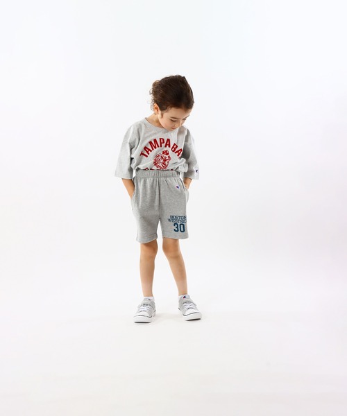 Champion(チャンピオン)の「【Champion/チャンピオン】キッズ スウェットショーツ(スウェットパンツ・キッズ・オートミール/ブラック/グレー・100/110/120/130/140/150/160)」の15枚目の写真