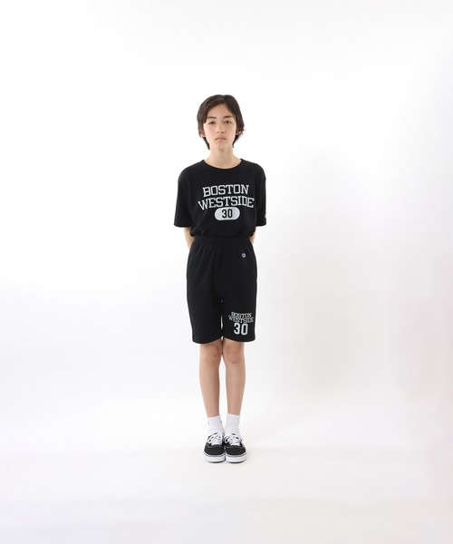 Champion(チャンピオン)の「【Champion/チャンピオン】キッズ スウェットショーツ(スウェットパンツ・キッズ・オートミール/ブラック/グレー・100/110/120/130/140/150/160)」の4枚目の写真