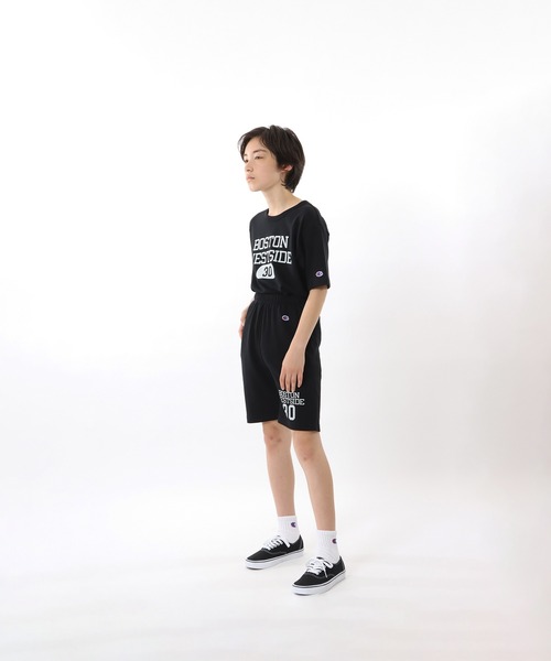 Champion(チャンピオン)の「【Champion/チャンピオン】キッズ スウェットショーツ(スウェットパンツ・キッズ・オートミール/ブラック/グレー・100/110/120/130/140/150/160)」の8枚目の写真