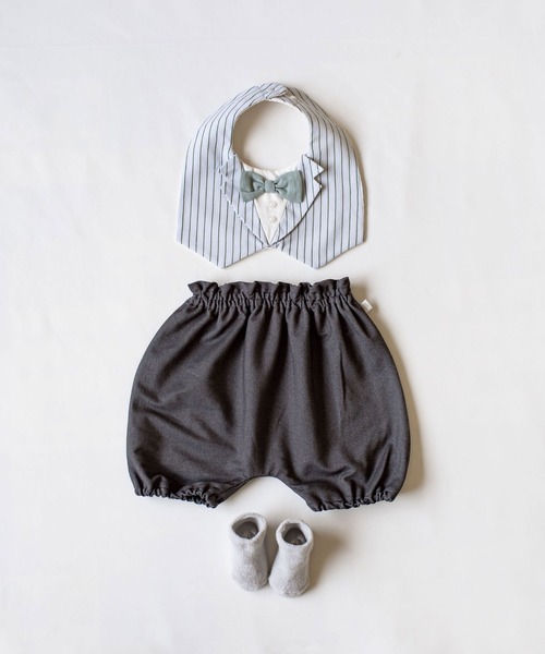 mocmof（モクモフ）の「おめかしギフトセット（フォーマル）（ベビーギフト・キッズ・グレー/ブルー系その他3/ベージュ/グリーン系その他4・ﾌﾘ-）」の4枚目の写真