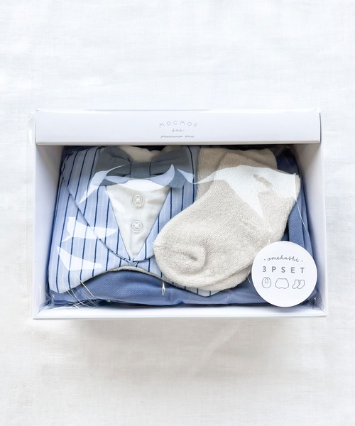 mocmof（モクモフ）の「おめかしギフトセット（フォーマル）（ベビーギフト・キッズ・グレー/ブルー系その他3/ベージュ/グリーン系その他4・ﾌﾘ-）」の7枚目の写真