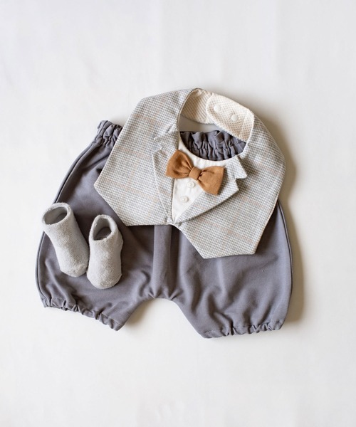 mocmof（モクモフ）の「おめかしギフトセット（フォーマル）（ベビーギフト・キッズ・グレー/ブルー系その他3/ベージュ/グリーン系その他4・ﾌﾘ-）」の13枚目の写真